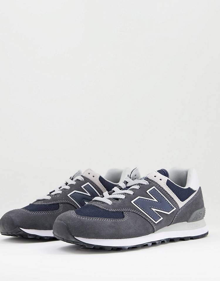 New Balance 574 sneakers in dark gray and navy